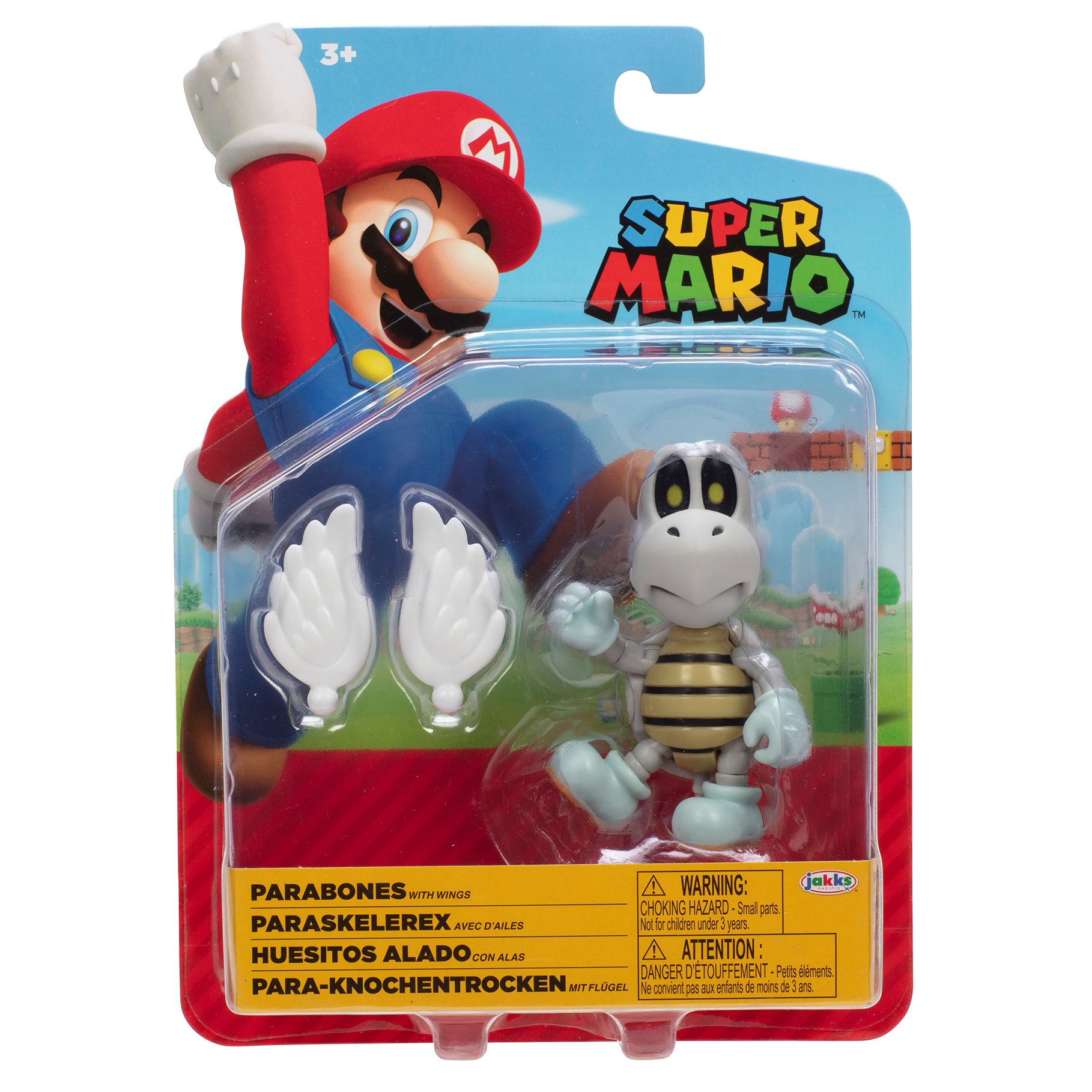 Super Mario Parabones 4-inch Articulated Figure with Wings, Collectible and Action Figure